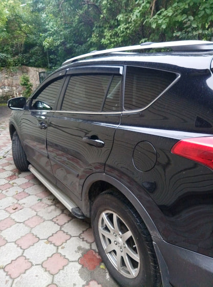 Wide Window Deflectors (4 pcs, HIC) for Toyota Rav 4 2013-2018 - image 1