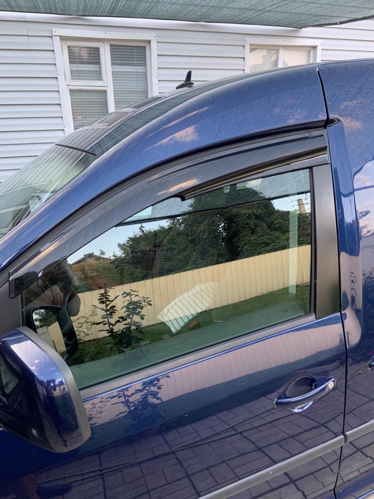 Window Deflectors (2 pcs, Sunplex Sport) for Volkswagen Caddy 2015-2020 - image 1