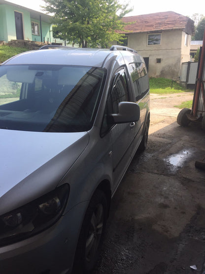 In-channel window deflectors (2 pcs, HIC) for Volkswagen Caddy 2010-2015 - image 4