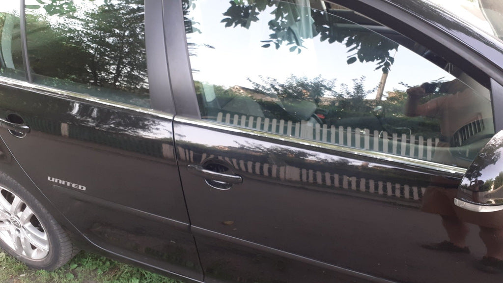 Outer glass edging (4 pcs, stainless steel) for Volkswagen Golf 5 - image 4