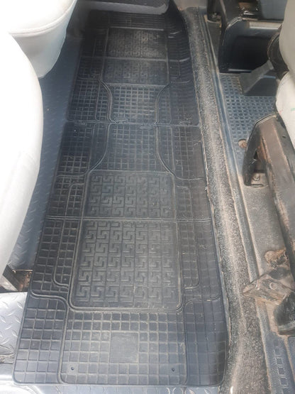 Rear Rubber Floor Mats (2 pcs, Polytep) for Volkswagen T4 Transporter 1990-2003 - image 4