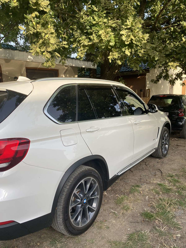 Window deflectors with chrome trim (4 pcs, HIC) for BMW X5 F-15 2013-2018 - image 4