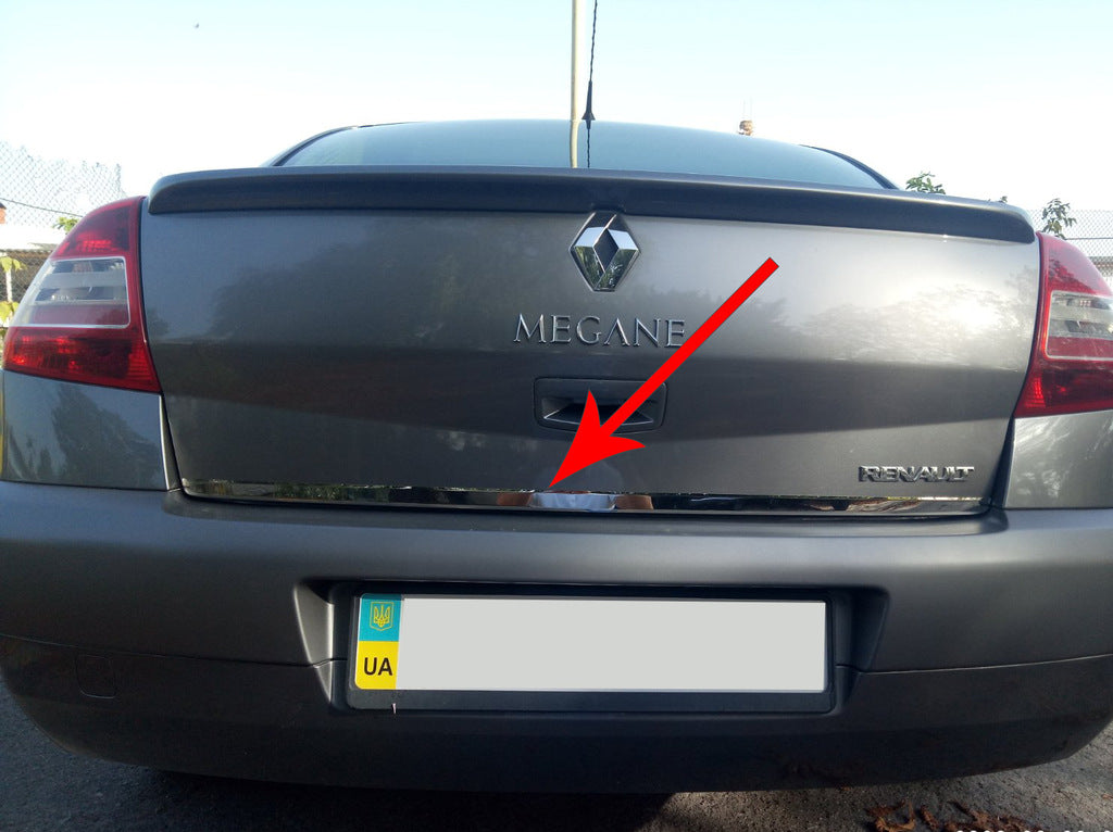 The edge of the trunk (stainless) for Renault Megane II 2004-2009 - image 3