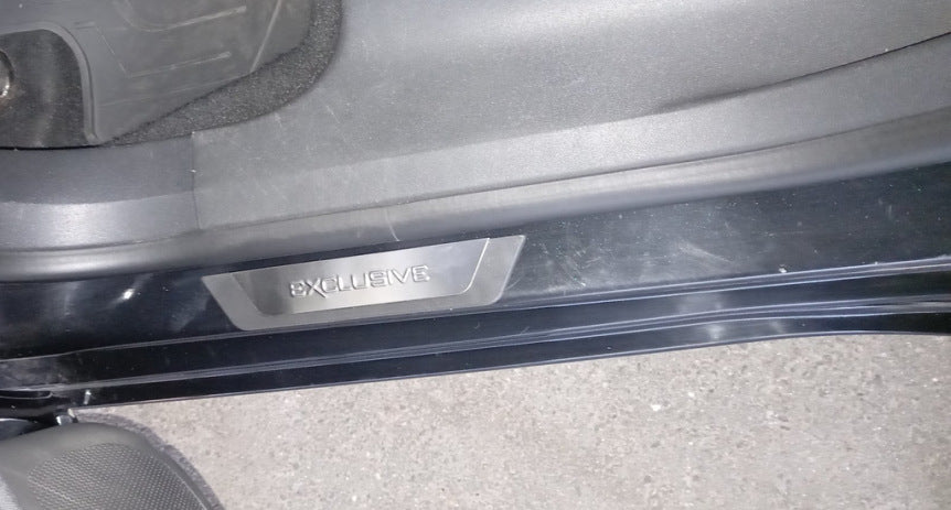 Door sills Flexill (4 pcs, stainless steel) for Citroen C-4 2010-2018 - image 3