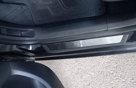 Door sills Flexill (4 pcs, stainless steel) for Citroen C-4 2010-2018 - image 1