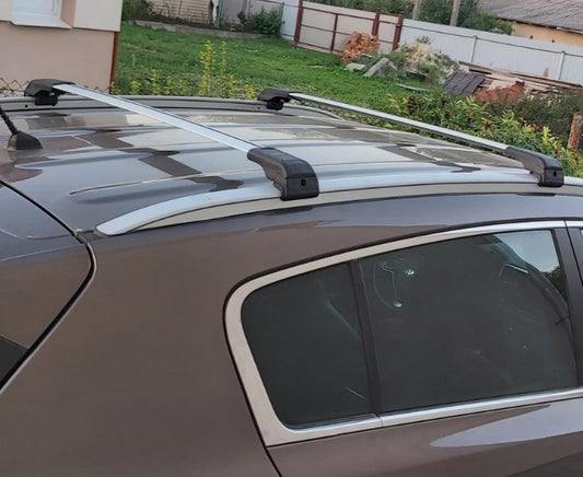 Cross rack roof rails integrated under the key (2 PCs) for Kia Sportage 2015-2021 - image 1