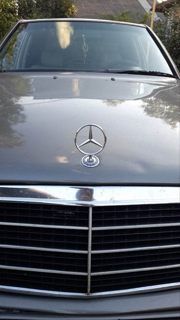 Sight emblem with inscription (for E-class) for Mercedes E-class W124 1984-1997 - Reelken Auto
