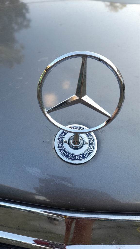 Sight emblem with inscription (for E-class) for Mercedes E-class W124 1984-1997 - Reelken Auto