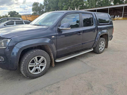 Side sills Tayga Grey (2 pieces, aluminum) for Volkswagen Amarok 2010-2022 - Reelken Auto