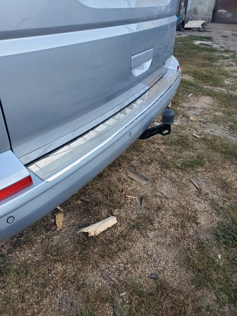 Rear Bumper Protector Omsa Gloss (1 Door, Stainless Steel) for Volkswagen T6 2015-2024 - image 1