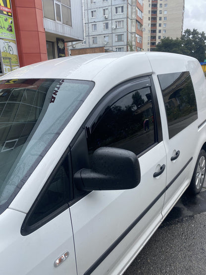 Window Deflectors (2 pcs, HIC) for Volkswagen Caddy 2010-2015 - image 1