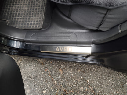 Carmos Stainless Steel Door Sill Protectors (4 pcs) for Chevrolet Aveo T250 2005-2011 - image 6