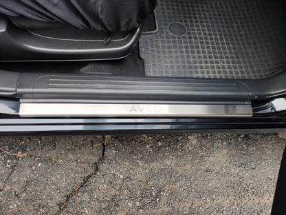 Carmos Stainless Steel Door Sill Protectors (4 pcs) for Chevrolet Aveo T250 2005-2011 - image 4