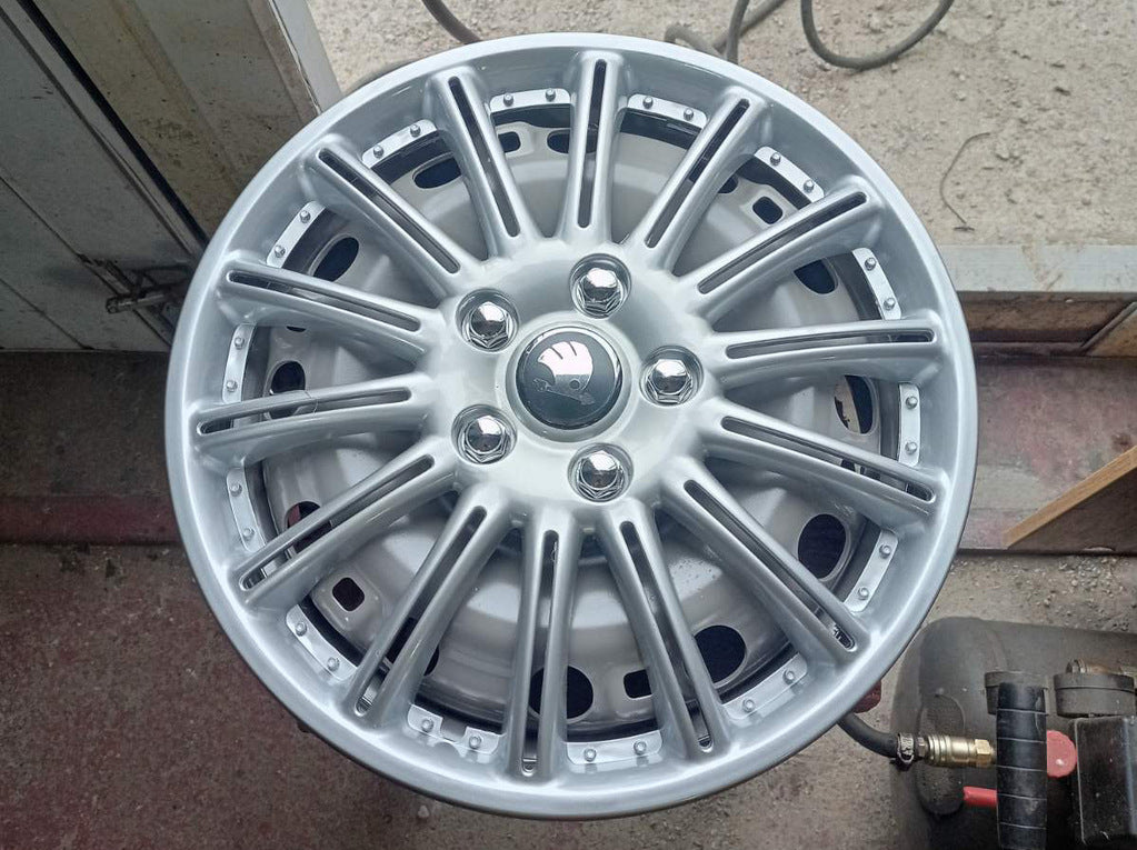 Stickers for wheel center caps 54mm (4pcs) for Skoda - image 3