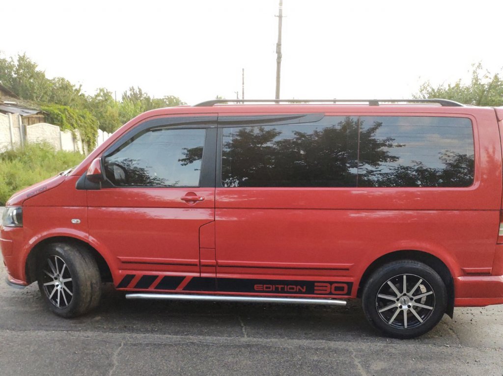 Window Deflectors (4 pcs, Sunplex Sport) for Volkswagen T5 Caravelle 2004-2010 - image 14