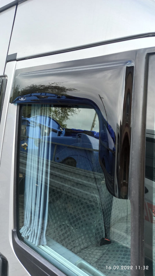 Window Deflectors (2 pcs, HIC) for Ford Transit 2000-2014 - image 2