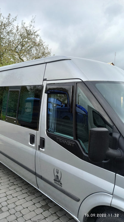 Window Deflectors (2 pcs, HIC) for Ford Transit 2000-2014 - image 4