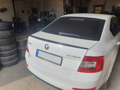 Lip Spoiler (Sunplex, black) (115.4cm *6cm) for Skoda Octavia III A7 2013-2019 - image 4