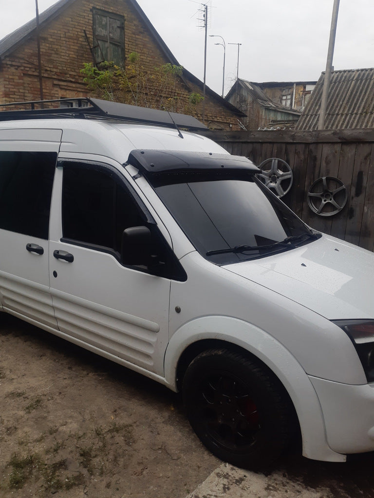 Windshield visor (black gloss, 5mm) for Ford Connect 2010-2013 - image 8