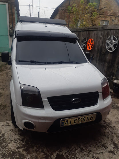 Windshield visor (black gloss, 5mm) for Ford Connect 2010-2013 - image 9