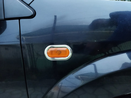 Chrome Turn Signal Trim (2 pcs, Stainless Steel) for Ford Fusion 2002-2009 - image 1