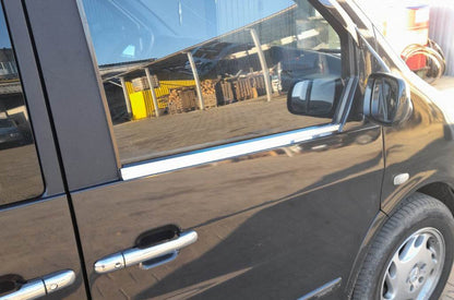 Glass edging (2 pcs, stainless steel) for Mercedes Vito W638 1996-2003 - Reelken Auto