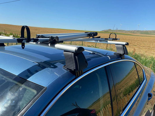 Car trunk for a smooth roof Erkul V4 (chrome, pair) - Reelken Auto
