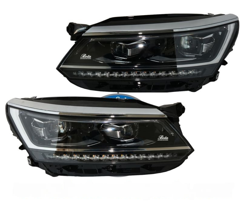 Front headlights with bulbs (USA, 2015-2019, 2 pcs) for Volkswagen Passat B8 2015-2023 - image 1