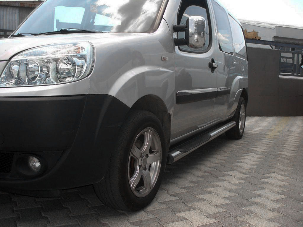 Side Pipes (2 pcs, Stainless Steel) for Fiat Doblo I 2001-2005 - image 1