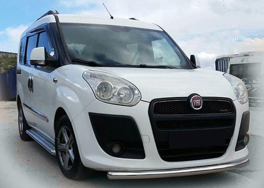 Front Bar ST008 (Stainless Steel) for Fiat Doblo II 2010-2022 - image 1
