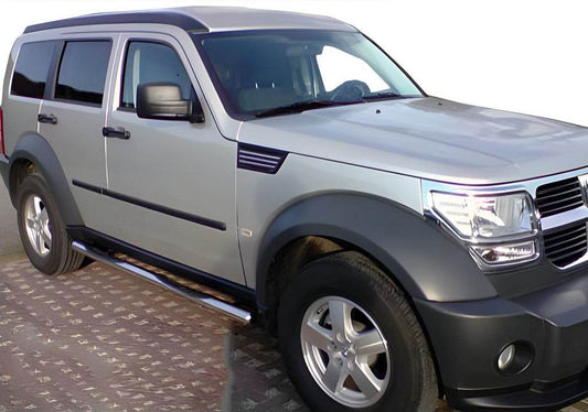 Side pipes (2 PCs., stainless steel) for Dodge Nitro 2007↗ - Reelken Auto