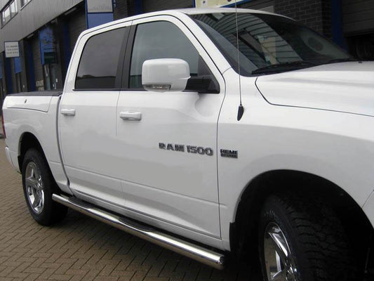 Side pipes standard (2 pieces, stainless steel) for Dodge RAM - Reelken Auto