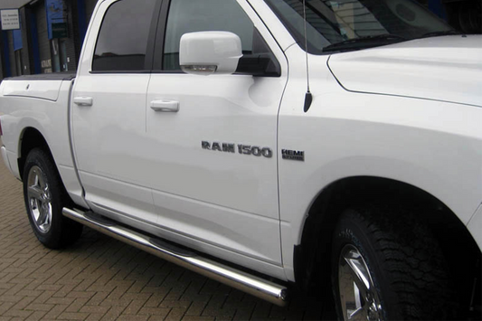 Side Standard Pipes (2 pcs, Stainless Steel) for Dodge RAM (DT) 2018– - image 1