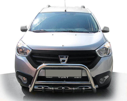 The WT003 bumper guard (stainless) for Dacia Dokker 2013-2022 - Reelken Auto