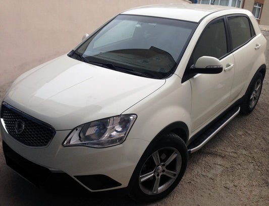 Side Steps Fullmond (2 pcs, Aluminum) for SsangYong Korando 2010-2019 - image 1