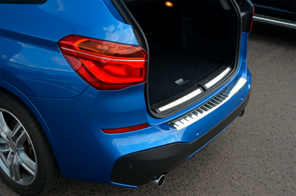 Rear bumper protector OmsaLine (stainless steel) for BMW X1 F48 2015-2022 - image 5