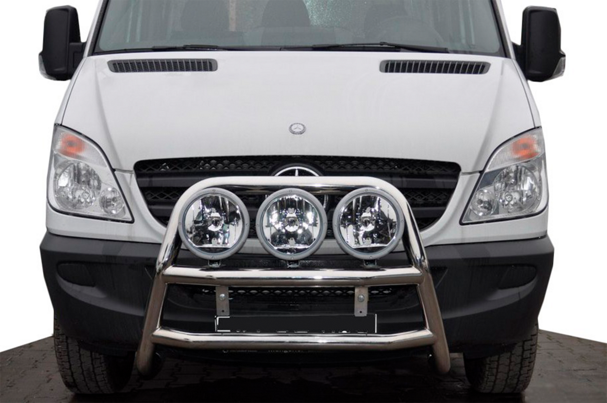 High Bull Bar WT018 (Stainless Steel) for Mercedes Sprinter W906 2006-2018 - image 1