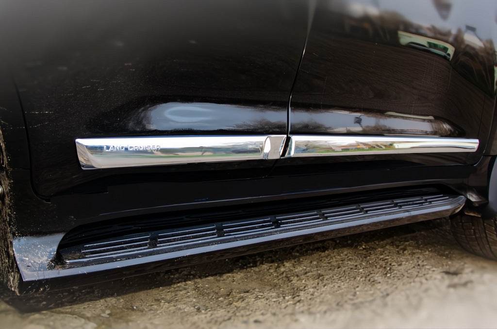 A set of door moldings (2016-2021) for Toyota Land Cruiser 200 - Reelken Auto