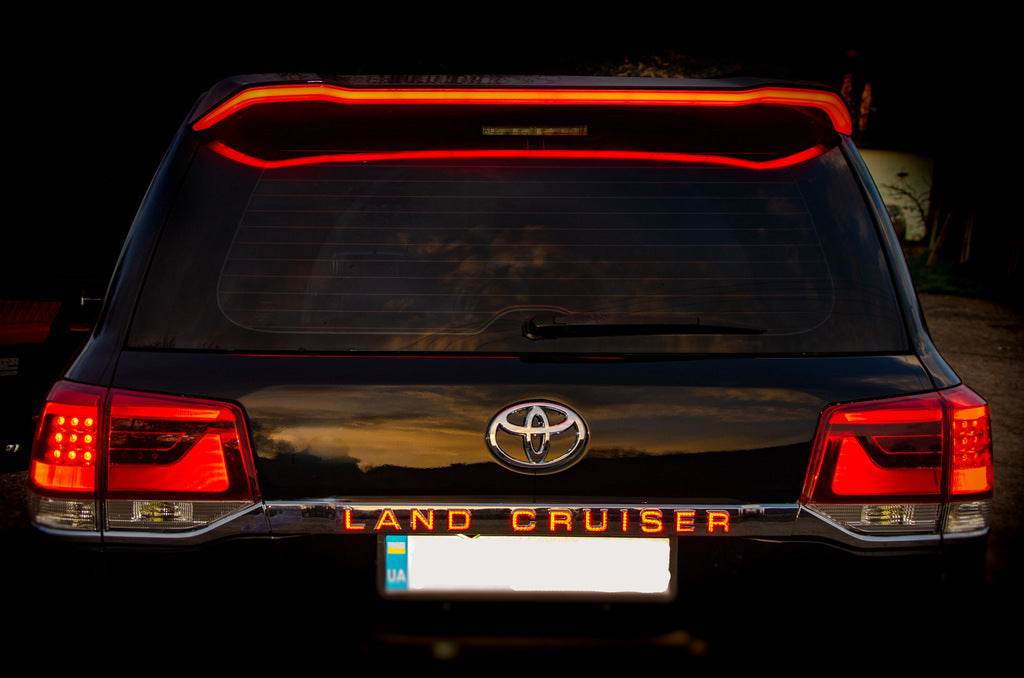 Plank above the LED number (2016+) for Toyota Land Cruiser 200 - Reelken Auto