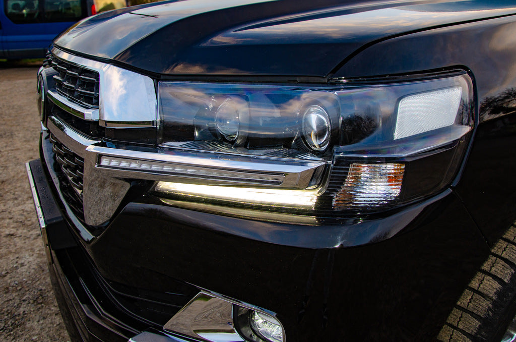 Headlight Eyelids with LED (2016↗) for Toyota Land Cruiser 200 2007-2021 - image 4