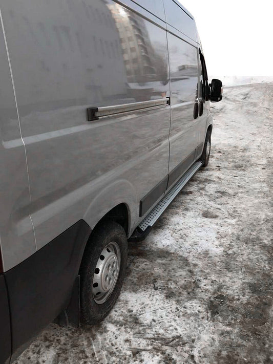 Side sills Allmond Grey (2 PCs Alu.) for Fiat Ducato 2006-2025 - image 1