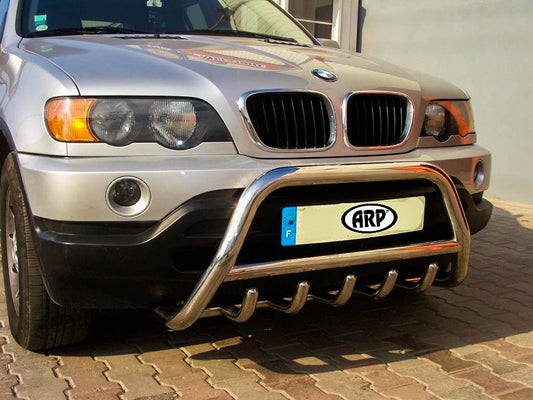 The WT003 bumper guard (stainless) for BMW X5 E-53 1999-2006 - image 2