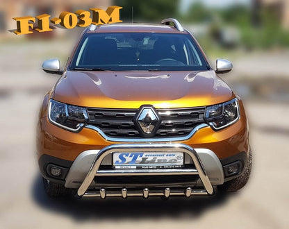 Kengurâtnik without inscription WT003 (stainless) for Dacia Duster 2018-2024 - Reelken Auto