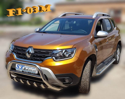 Kengurâtnik without inscription WT003 (stainless) for Dacia Duster 2018-2024 - Reelken Auto