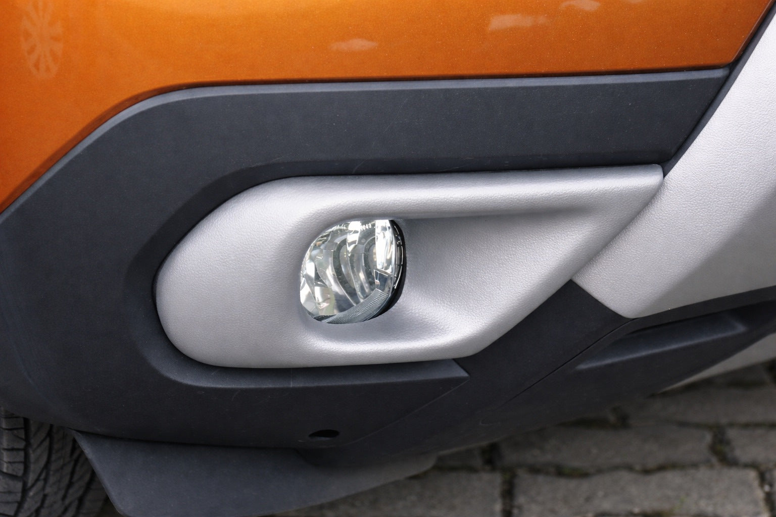 Fog light covers (ABS, gray) for Dacia Duster 2018-2024 - image 1