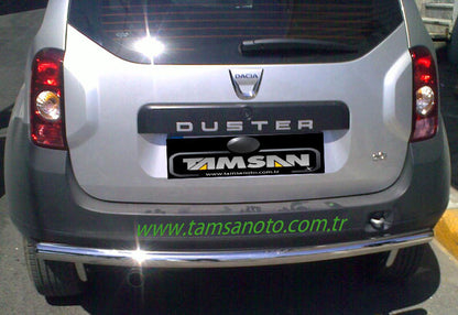 Rear bar straight (stainless steel) for Renault Duster 2008-2017 - image 6