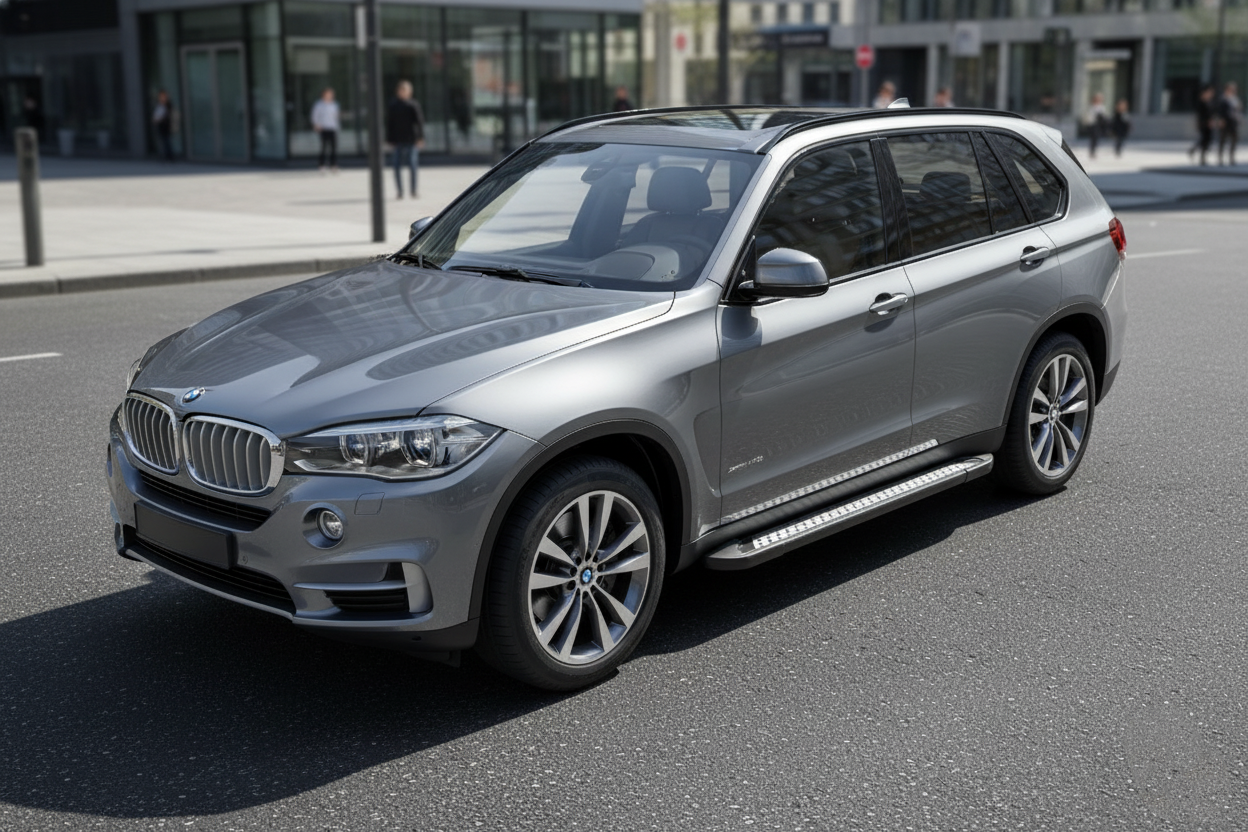 Side Steps Vision New Black (2 pcs, Aluminum) for BMW X5 F-15 2013-2018 - image 1