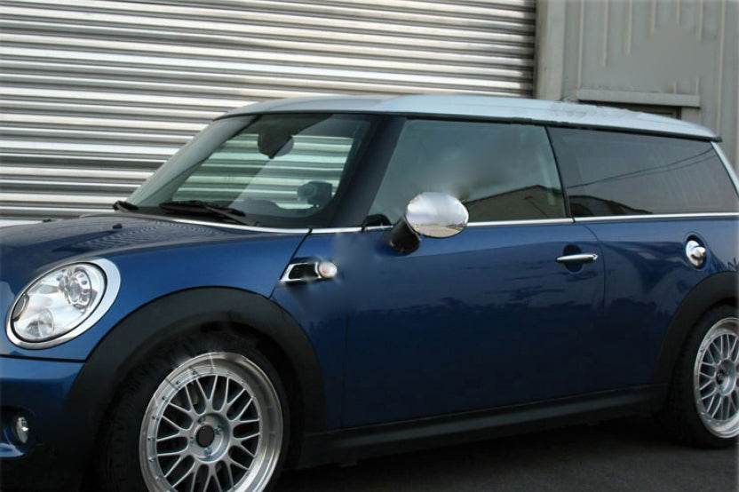 Mirror covers 2007-2014 (2 pcs, stainless steel) for Mini Clubman R55/R56 2007-2014 - Reelken Auto