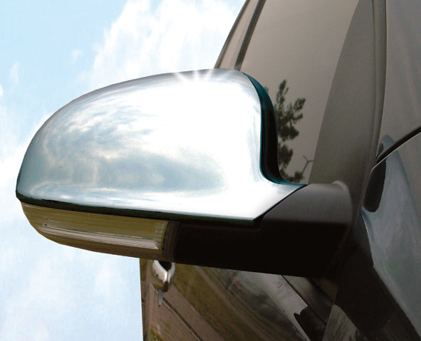 Mirror Covers 2003-2005 (2 pcs, Stainless Steel) for Volkswagen Passat B5 1997-2005 - image 1
