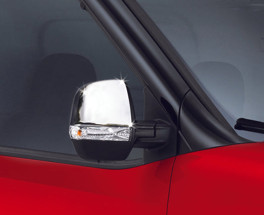 Covers for mirrors (2 pieces, stainless steel) for Fiat Doblo II 2010-2022 - image 2